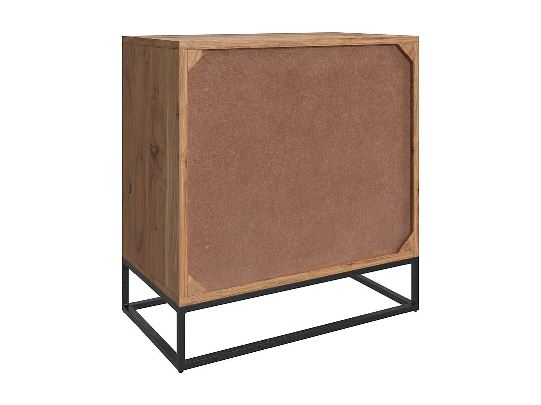 Cassettiera in legno d'acacia e metallo, 3 cassetti - Alabama