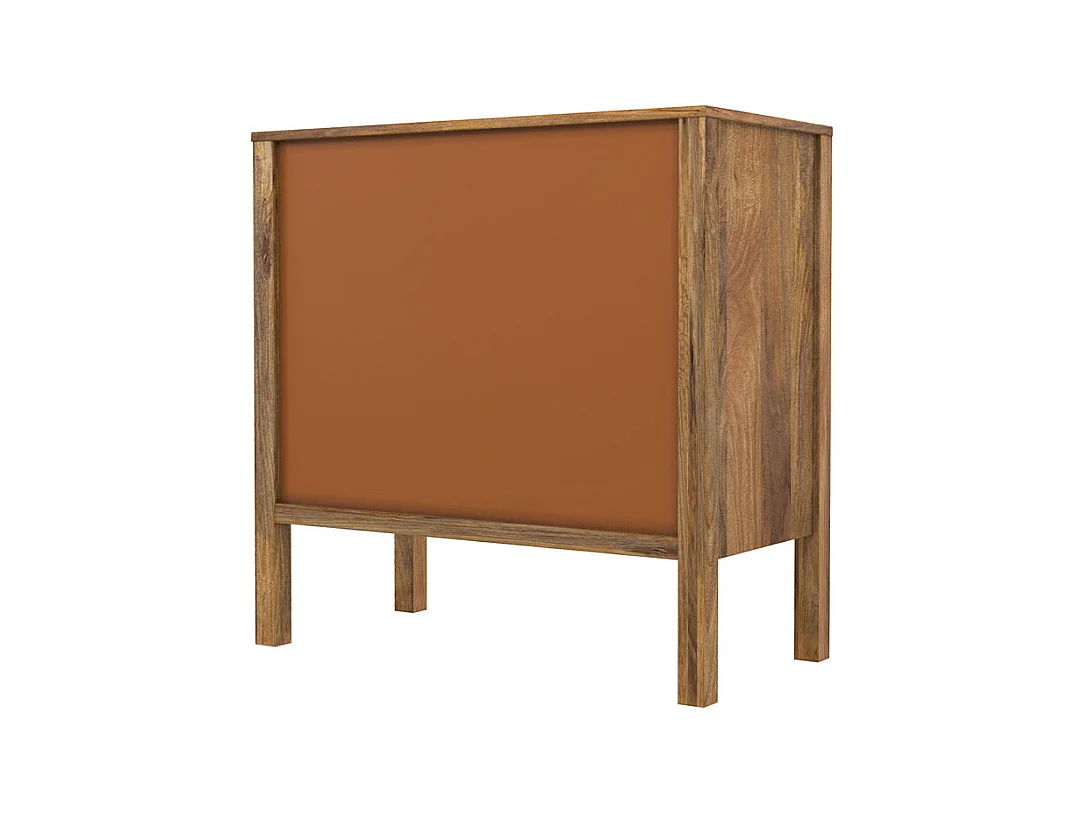 Cassettiera a 3 cassetti in legno e canna - Tiki