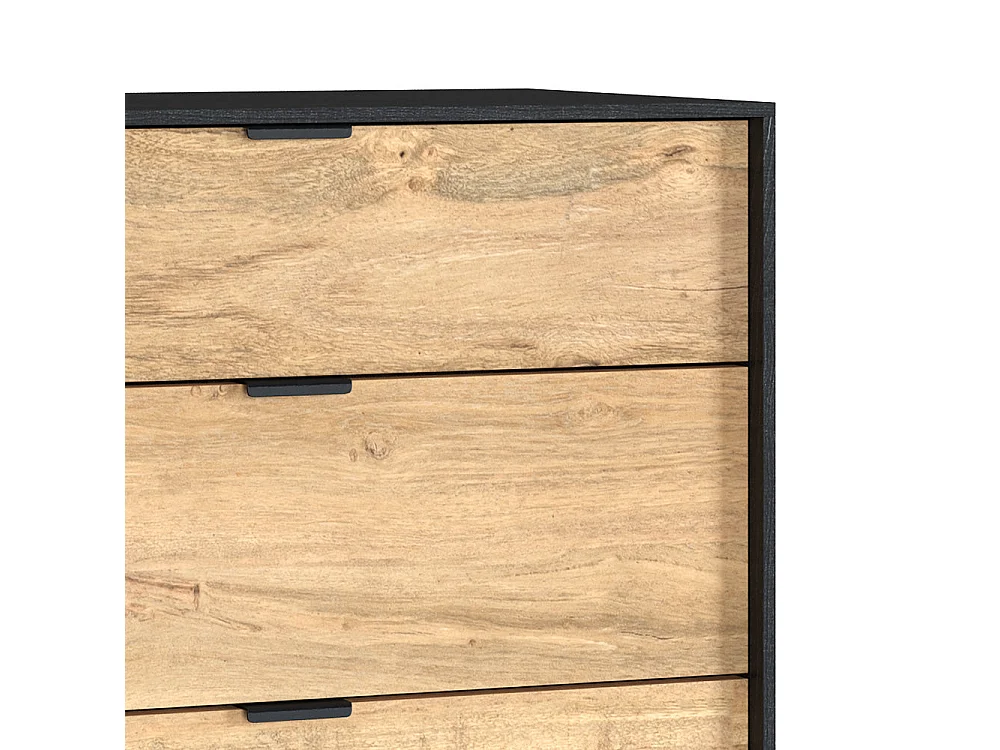 Cassettiera a 4 cassetti in legno d'acacia con gambe in metallo - Jakson