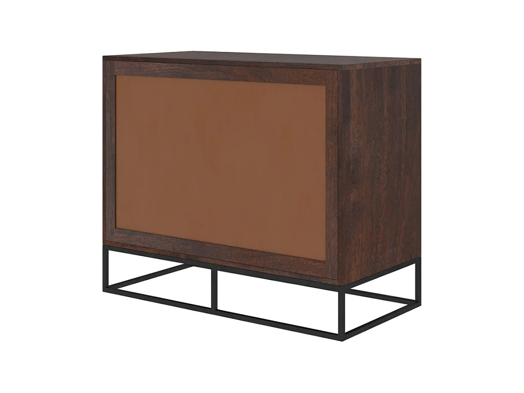Commode 2 portes en bois d'acacia et bois recyclé - Krabi