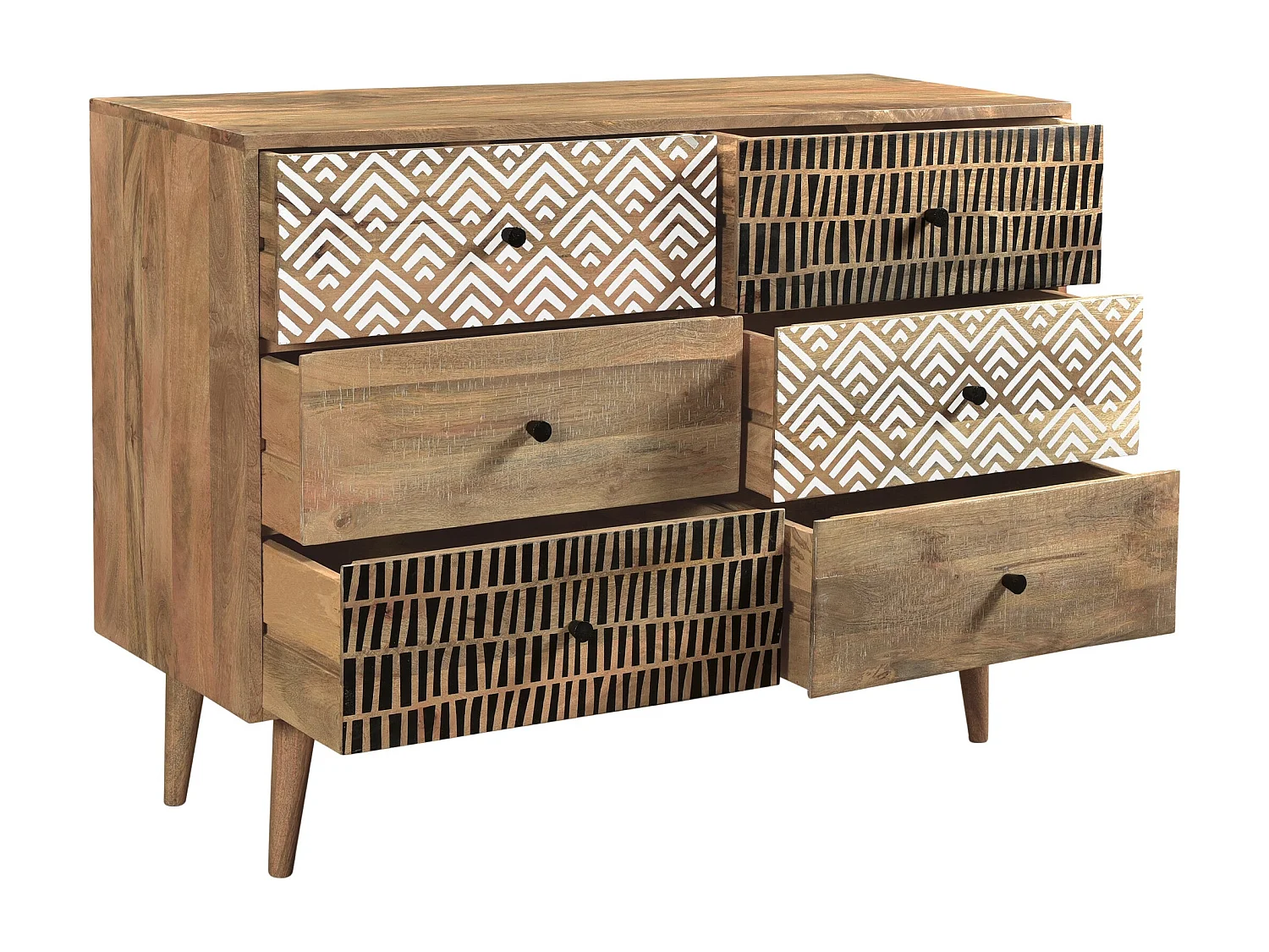 Cassettiera in legno con 6 cassetti - Tali