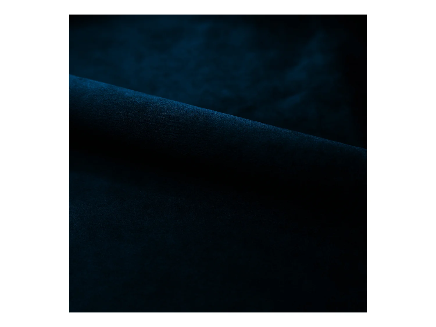 Set de 2 sillas de madera oscura y terciopelo azul - Nico