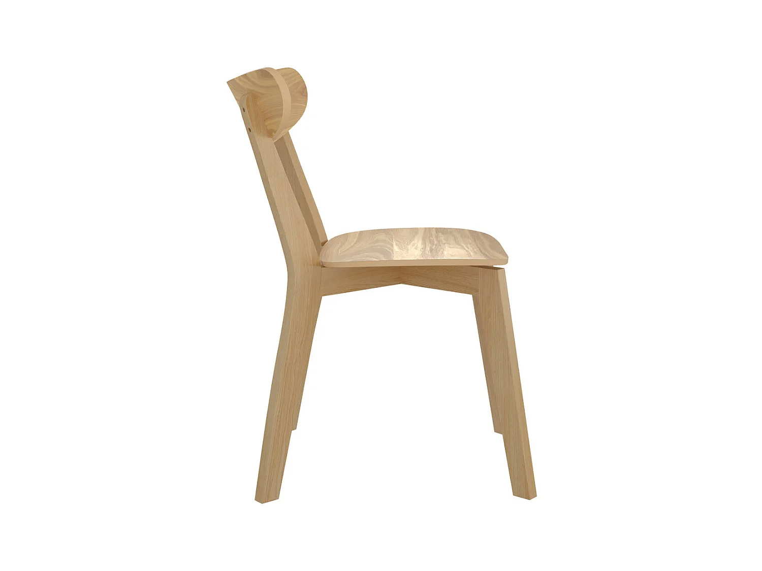 Set di 2 sedie in legno chiaro - Tabata