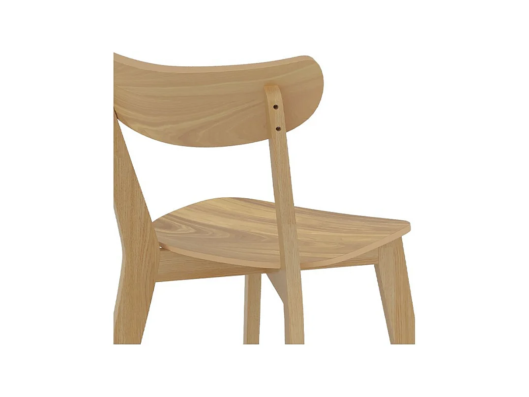 Set di 2 sedie in legno chiaro - Tabata