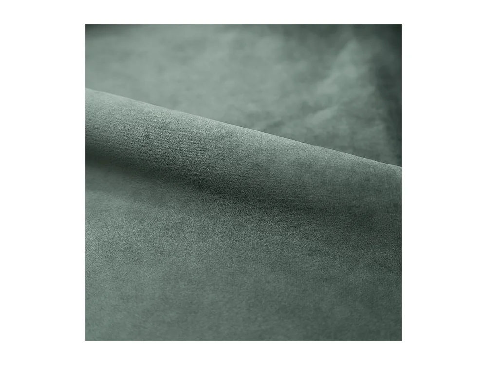 Lot de 2 chaises en bois foncé et velours vert - Nico