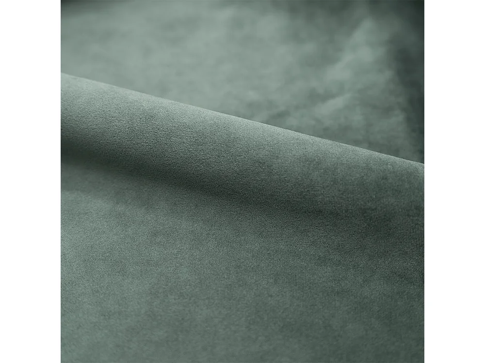 Lot de 2 chaises en bois foncé et velours vert - Nico