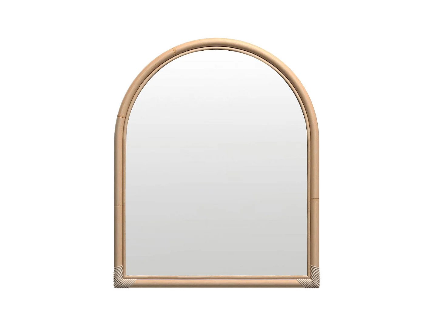 Miroir en rotin naturel - Indra