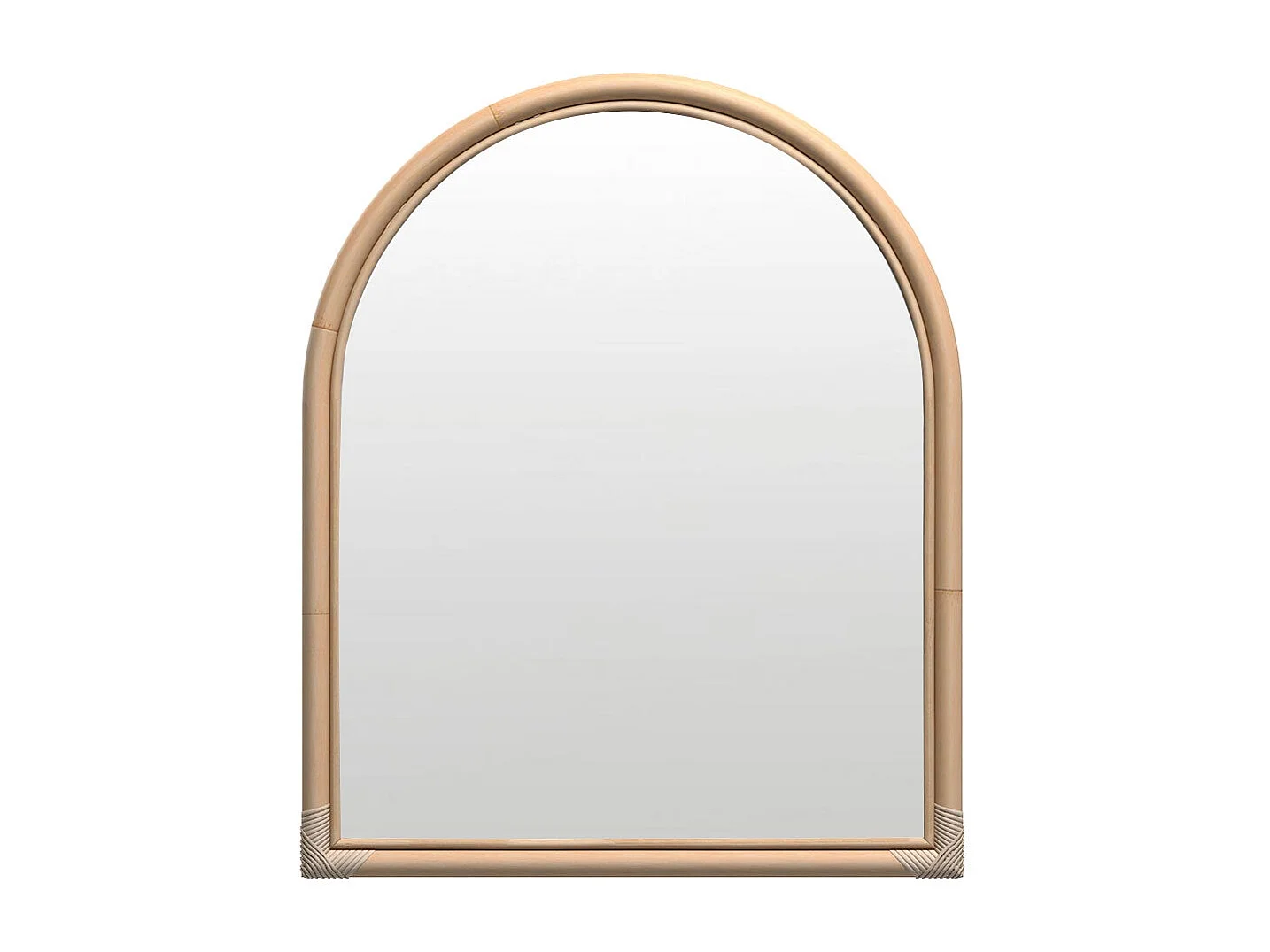 Specchio in rattan naturale - Indra