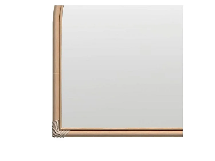 Specchio in rattan naturale 70x85 cm - Indra