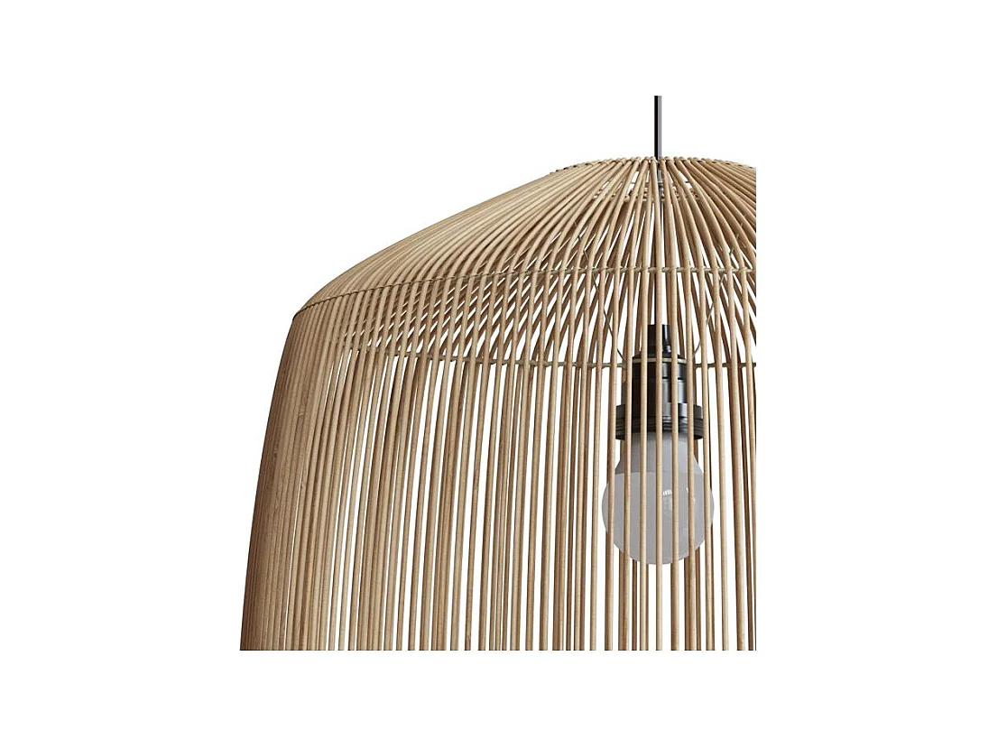 Paralume naturale per sospensione in rattan D40 cm - Hajar