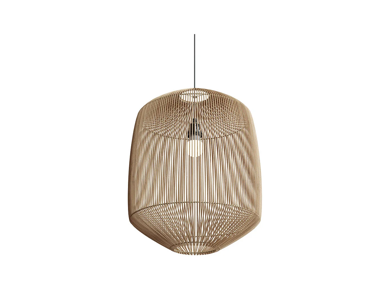 Paralume naturale per sospensione in rattan D40 cm - Hajar