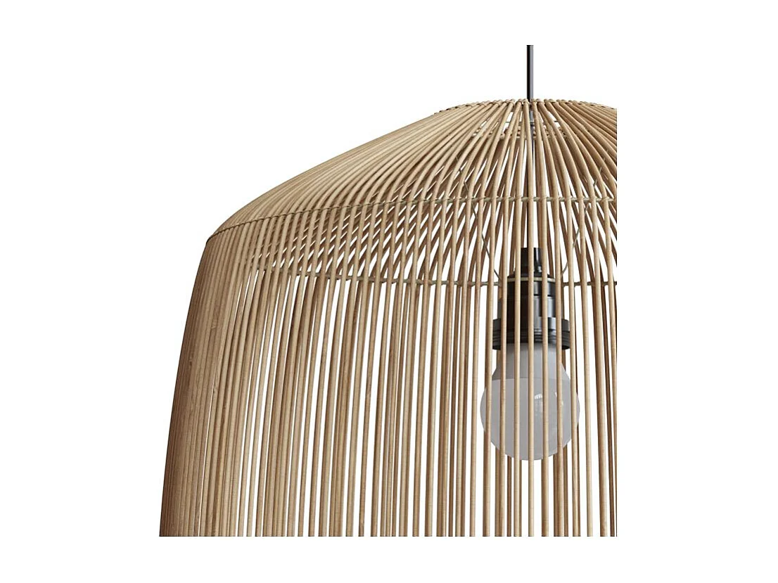 Paralume naturale per sospensione in rattan D40 cm - Hajar