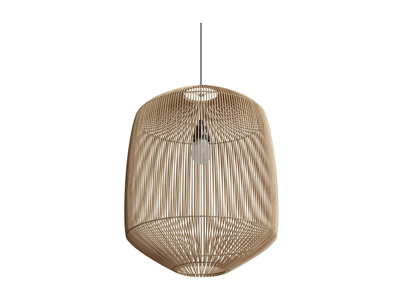 Paralume naturale per sospensione in rattan D40 cm - Hajar