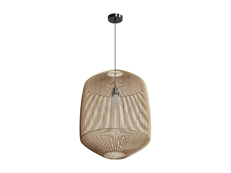 Abat-jour naturel pour suspension en rotin D40 cm - Hajar