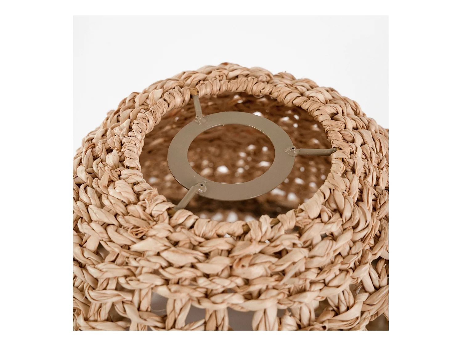 Abat-jour en feuille de palmier et posidonie ∅ 28cm - Biga