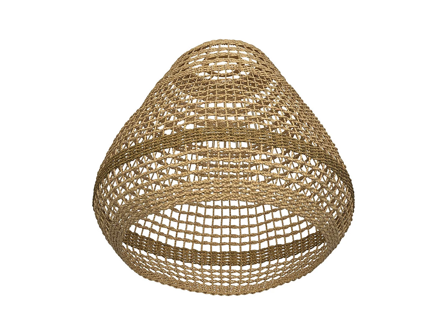 Abat-jour en feuille de palmier et posidonie ∅ 28cm - Biga