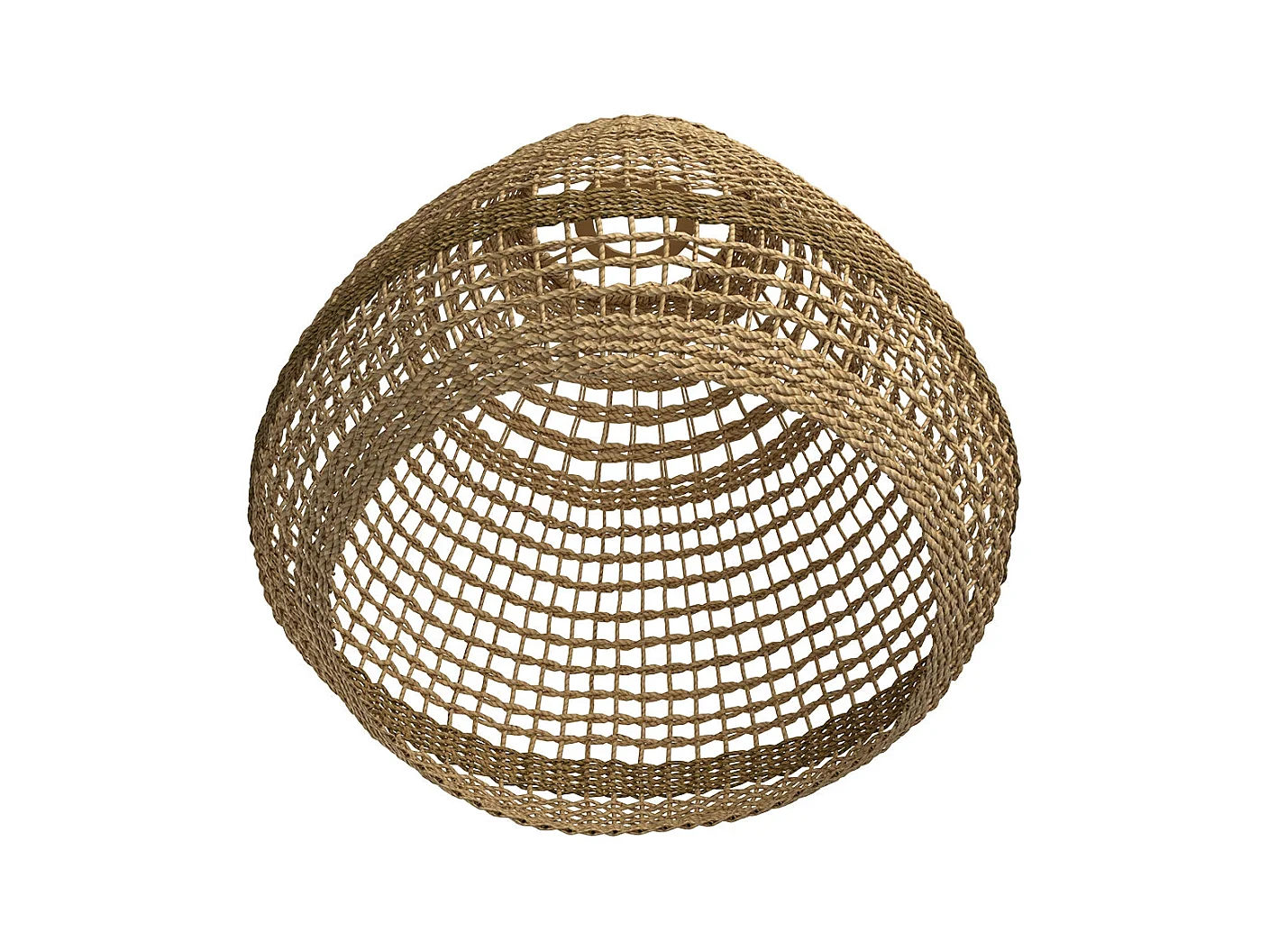 Abat-jour en feuille de palmier et posidonie ∅ 28cm - Biga