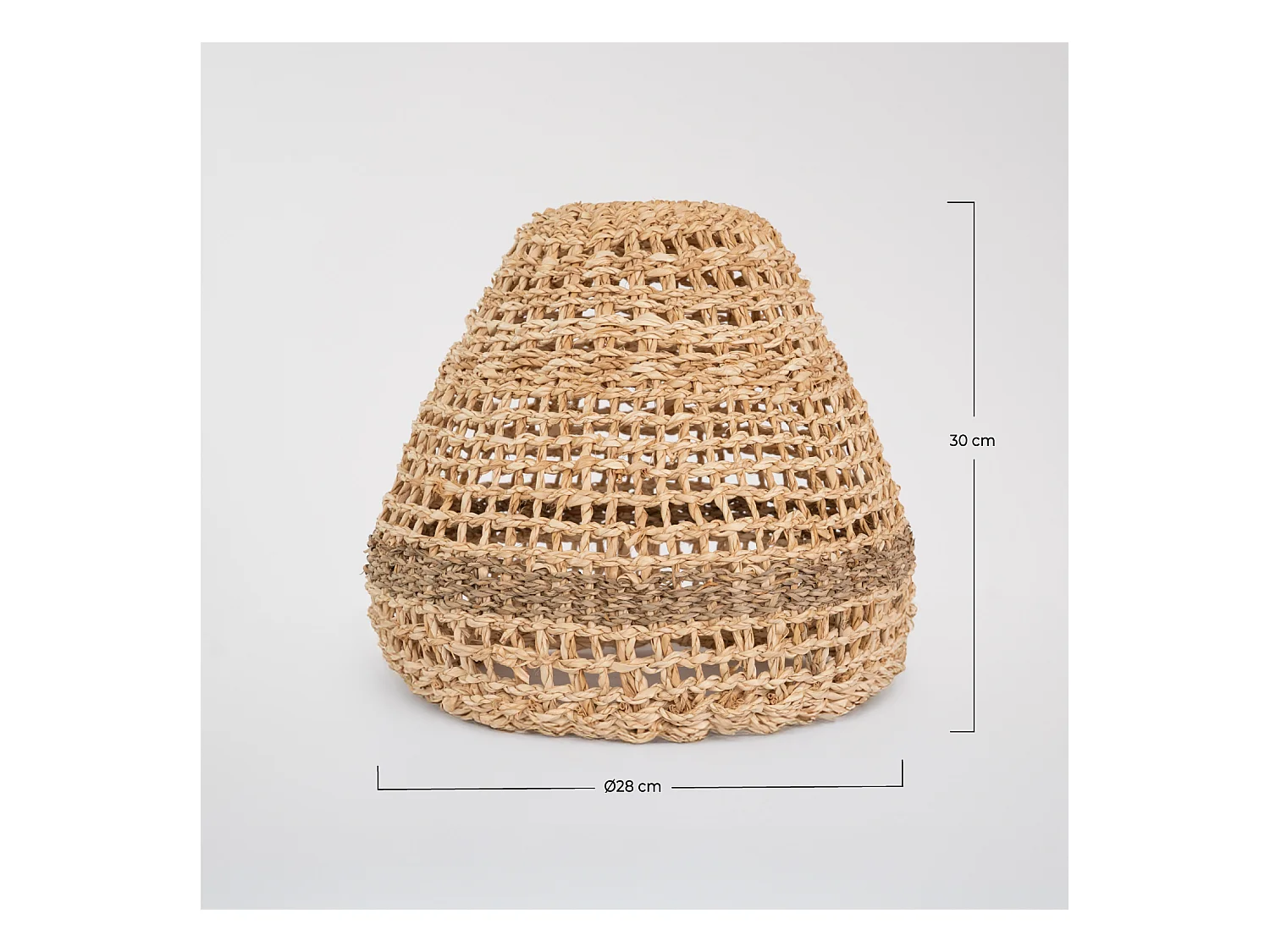 Paralume in foglie di palma e posidonia - Biga