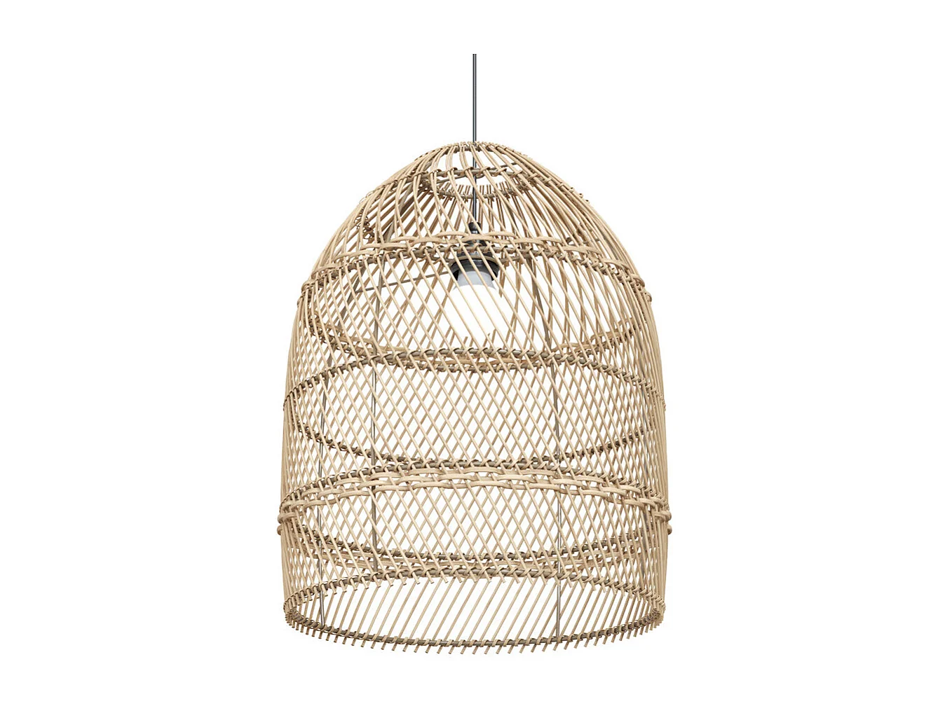 Paralume naturale per sospensione in rattan D36 cm - Huda
