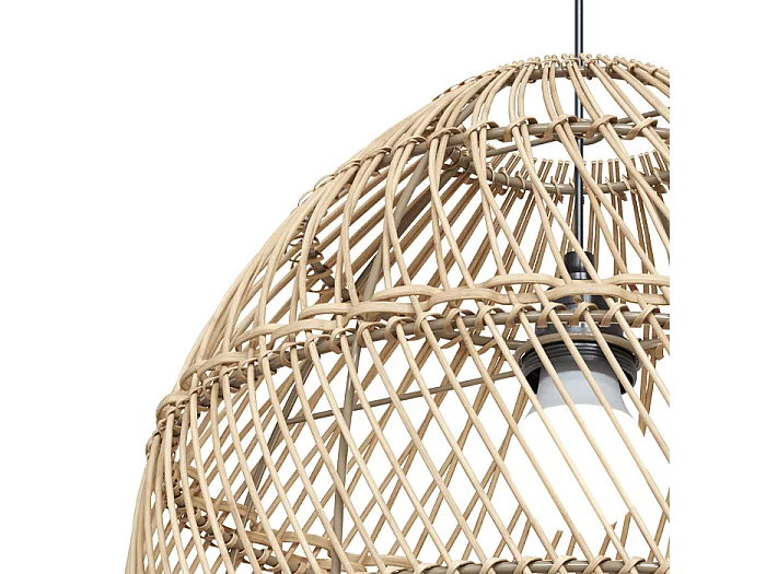 Paralume naturale per sospensione in rattan D36 cm - Huda