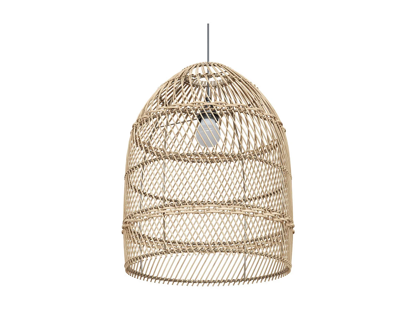 Paralume naturale per sospensione in rattan D36 cm - Huda