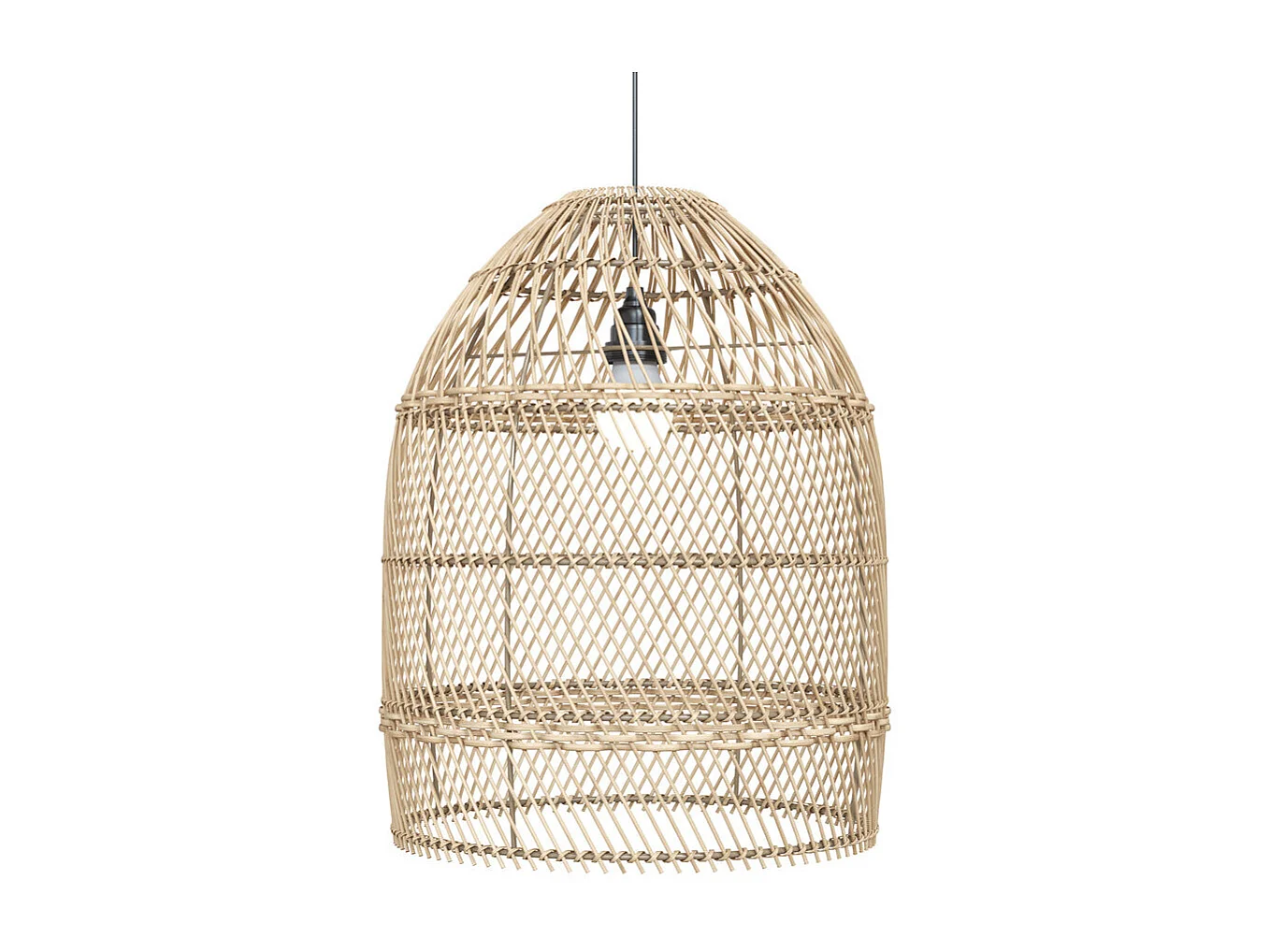 Paralume naturale per sospensione in rattan D36 cm - Huda