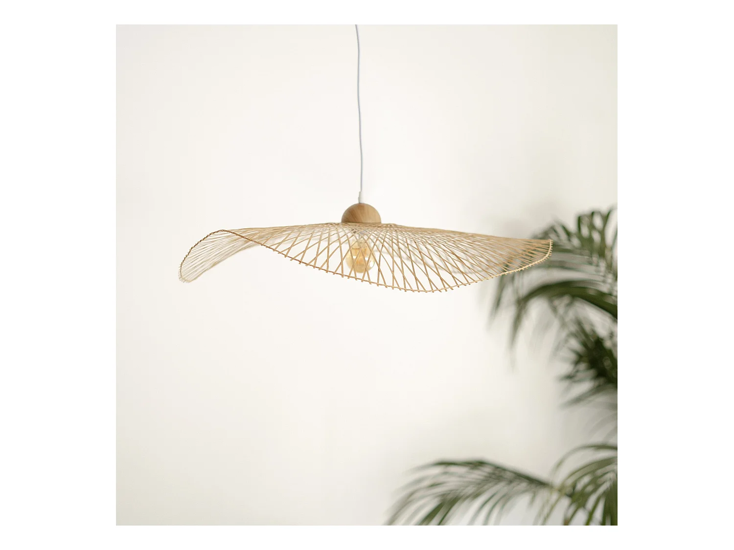 Lámpara colgante D75 cm en bambú - Jipi