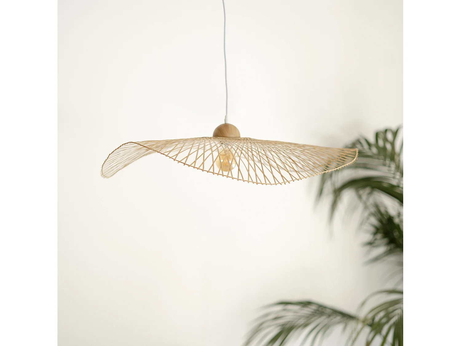 Lámpara colgante D75 cm en bambú - Jipi
