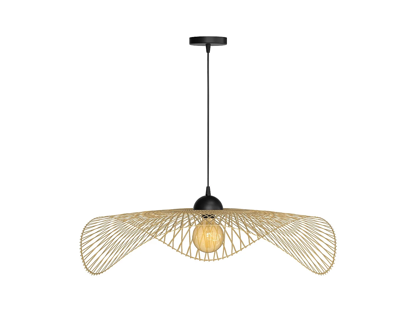 Lampada a sospensione  in bambù D75 cm - Jipi