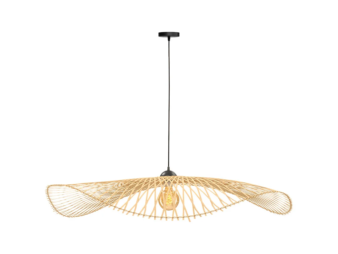 Lampada a sospensione in bambù da D100 cm - Jipi