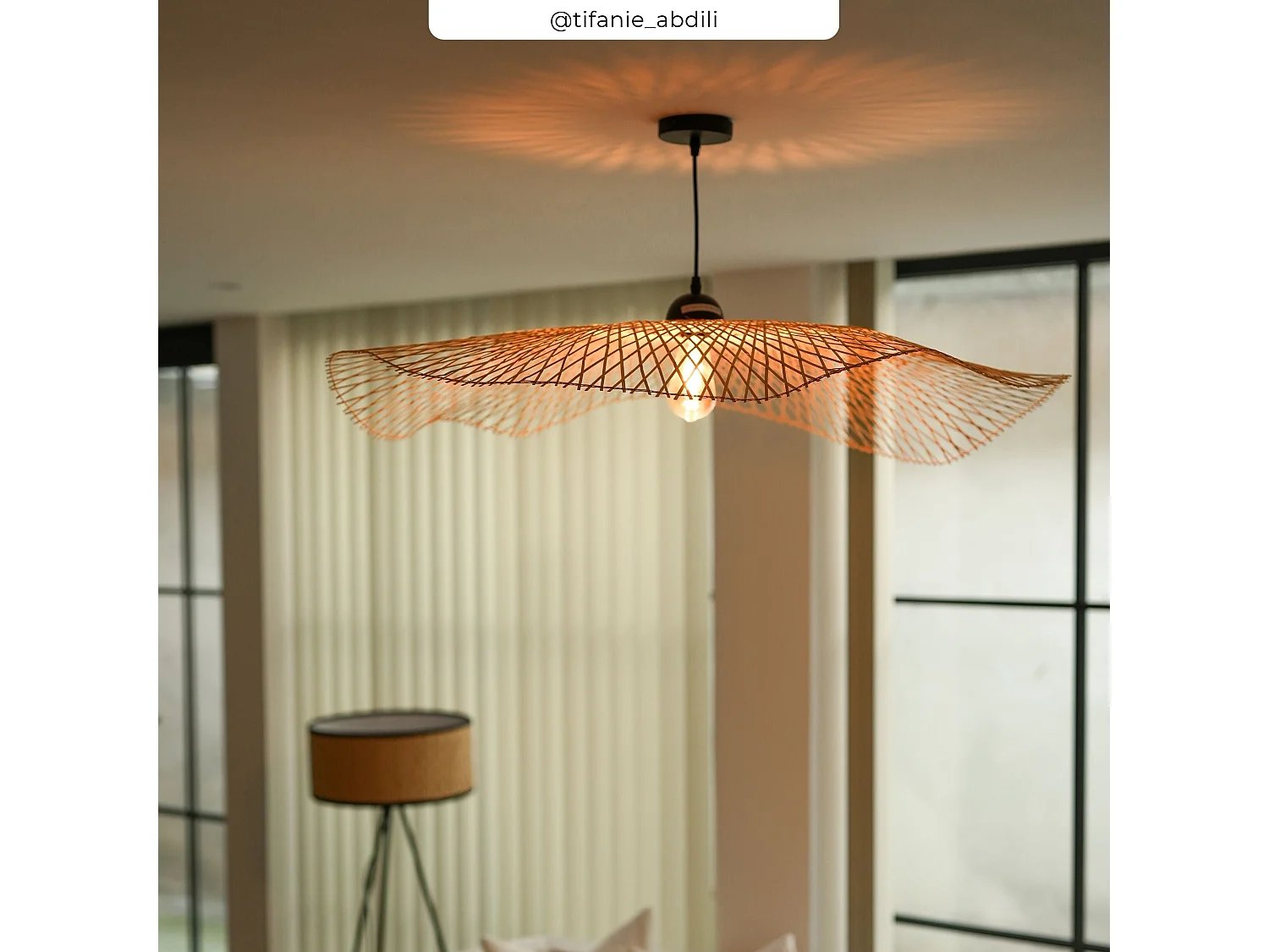 Lámpara colgante de bambú de D100 cm - Jipi