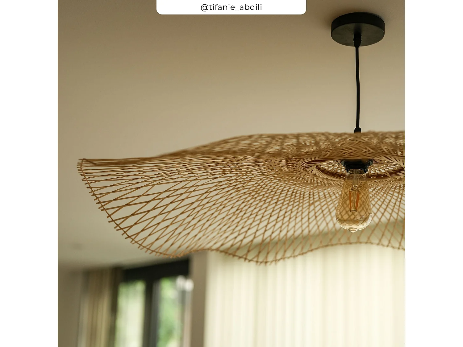 Lámpara colgante de bambú de D100 cm - Jipi