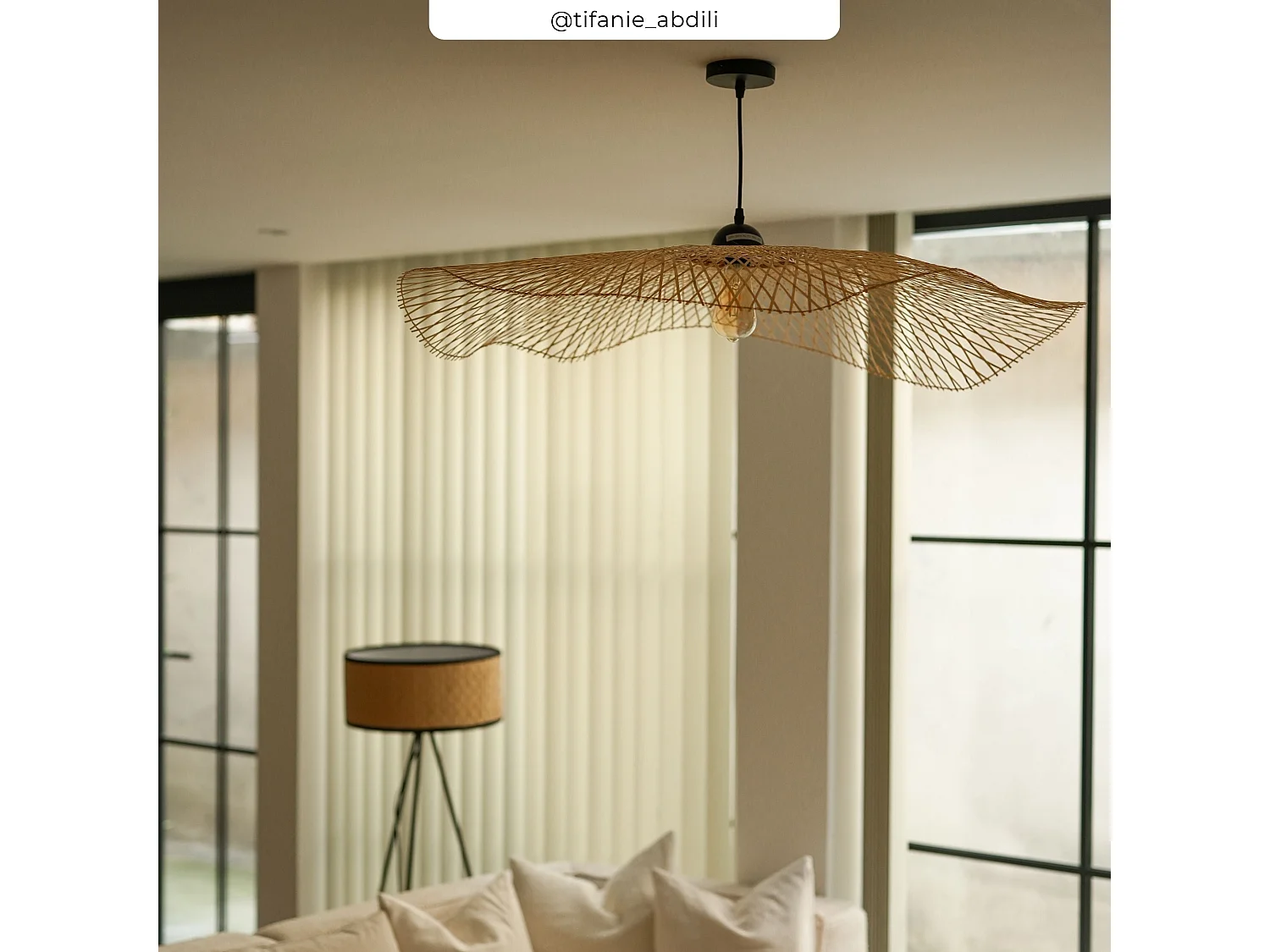 Lámpara colgante de bambú de D100 cm - Jipi