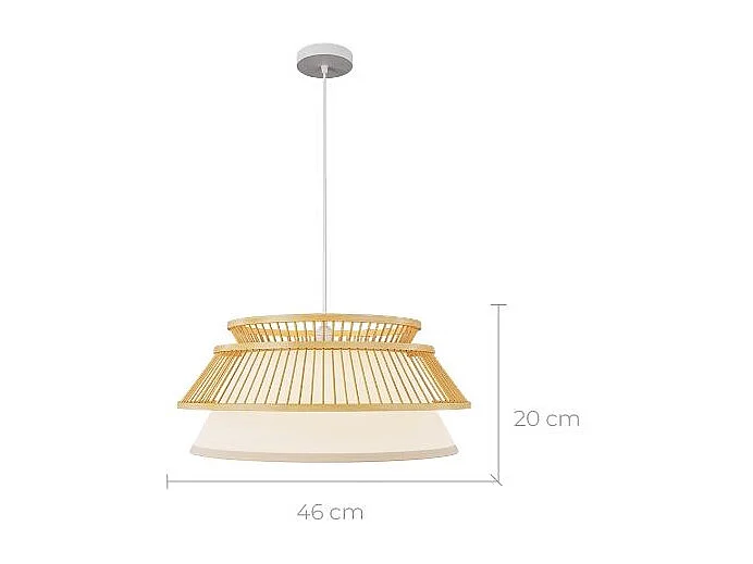 Suspension en bambou naturel D46 cm - Maupiti