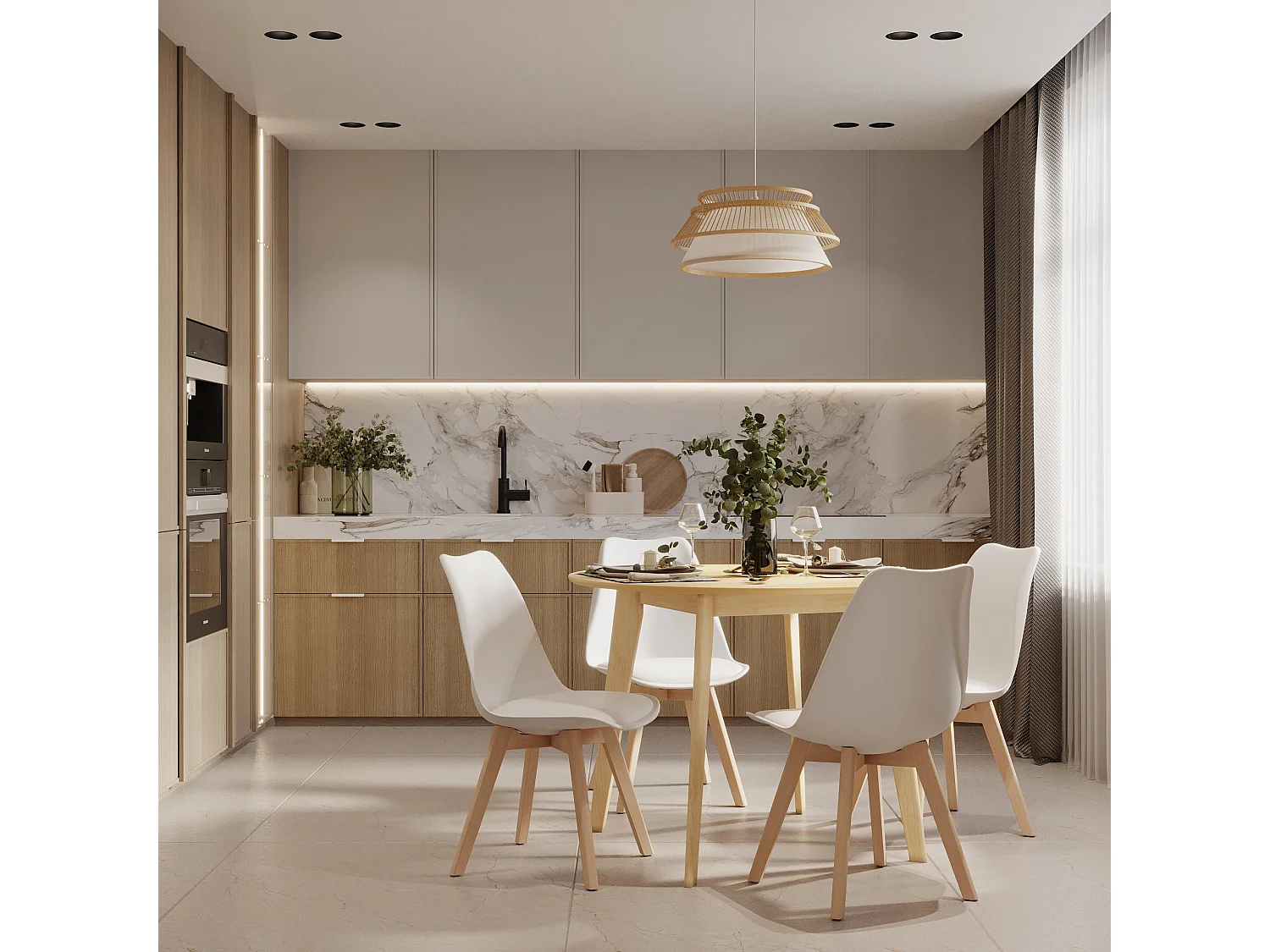 Suspension en bambou naturel D46 cm - Maupiti