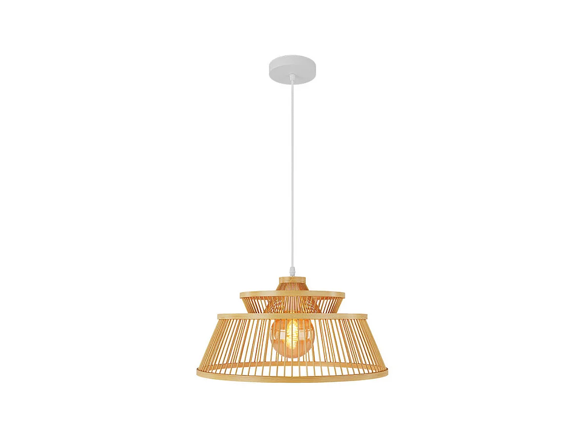 Lámpara colgante de bambú natural 36 cm - Tahaa