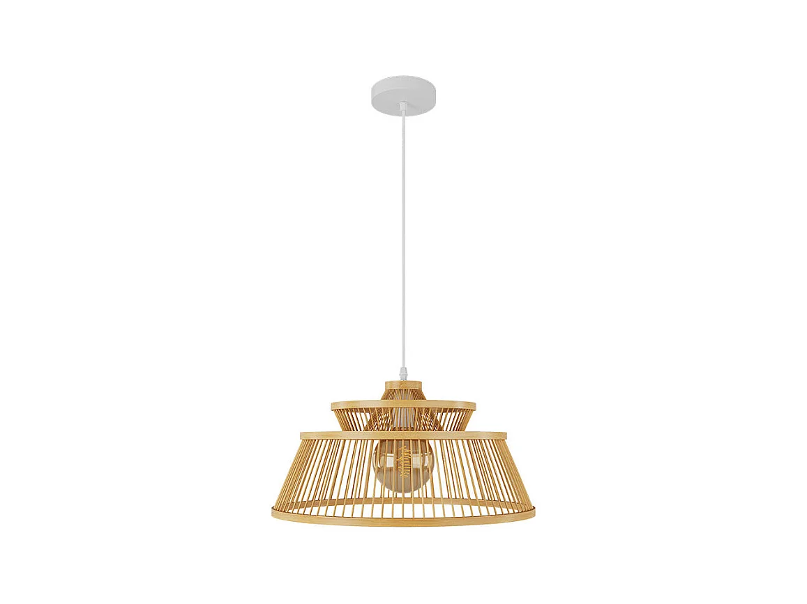 Lámpara colgante de bambú natural 36 cm - Tahaa