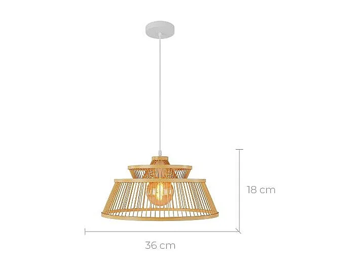 Sospensione in bambù naturale D36 cm - Tahaa