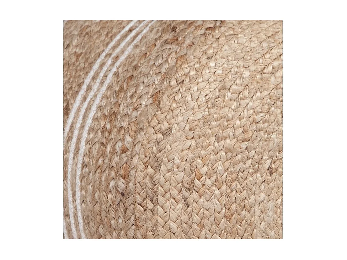 Pouf rond en jute D45 cm - Roanne