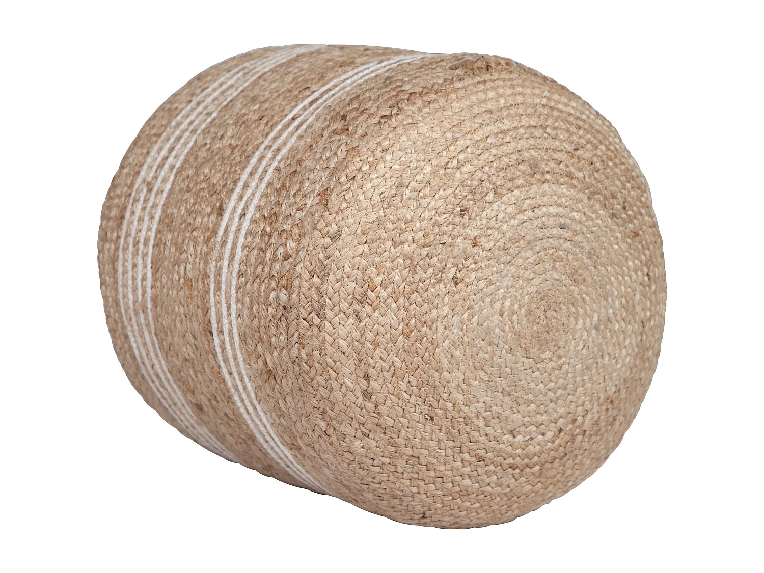 Pouf rond en jute D45 cm - Roanne
