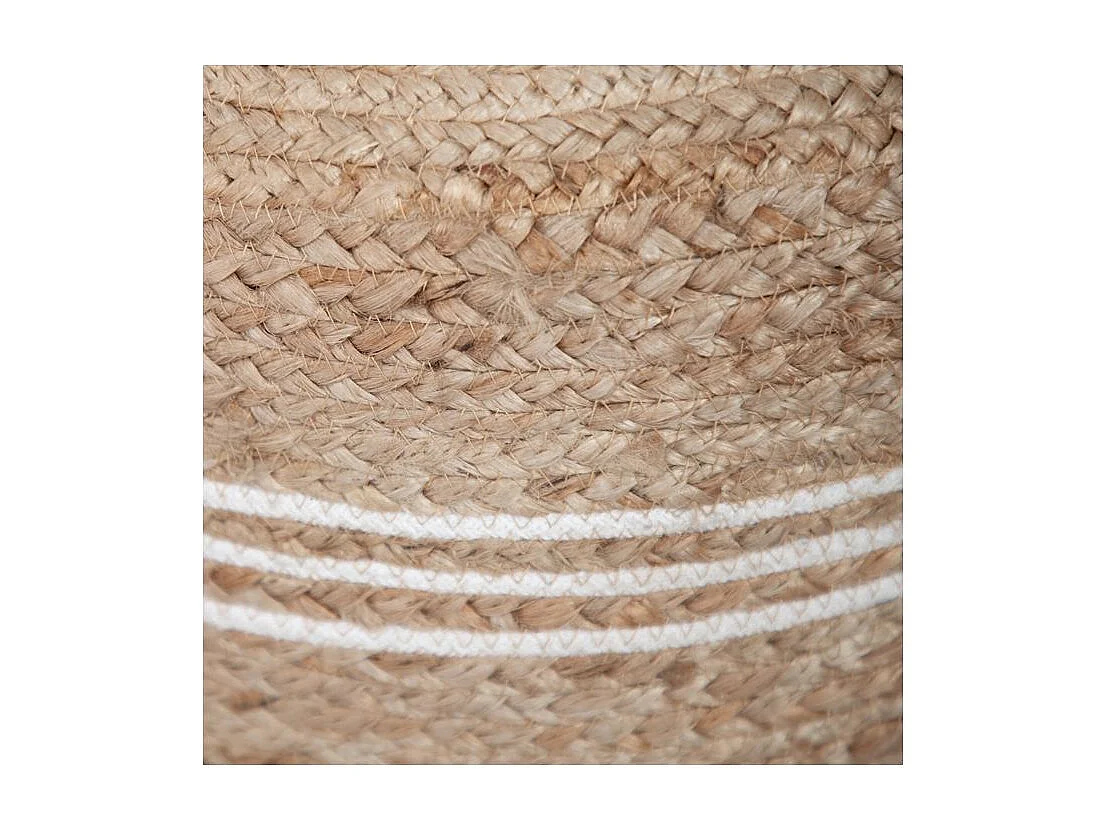 Pouf rond en jute D45 cm - Roanne