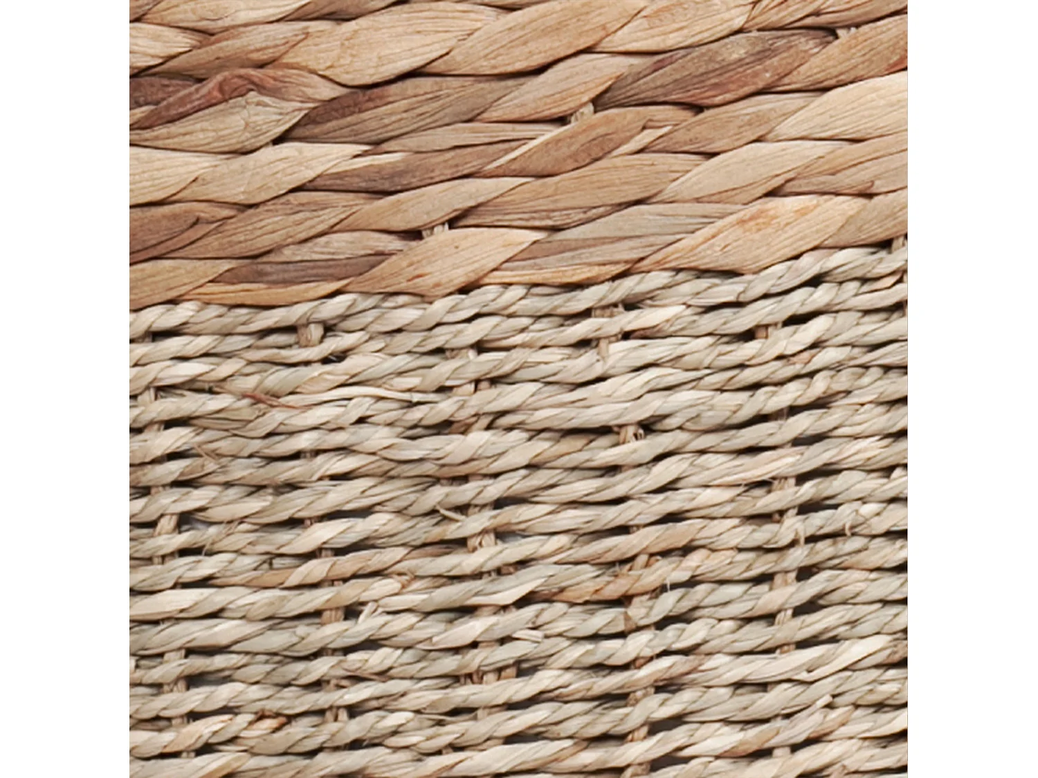 Pouf rond en fibre naturelle D40 cm - Nelson