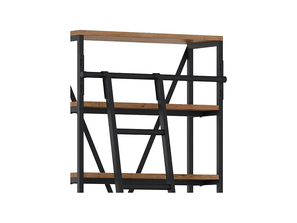 Pequeña librería de 86 cm en madera y metal - Kasi