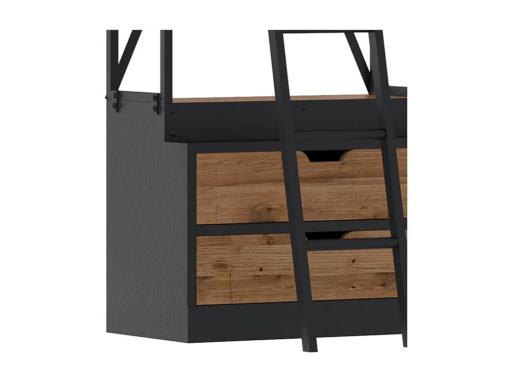 Piccola libreria in legno e metallo 86 cm - Kasi