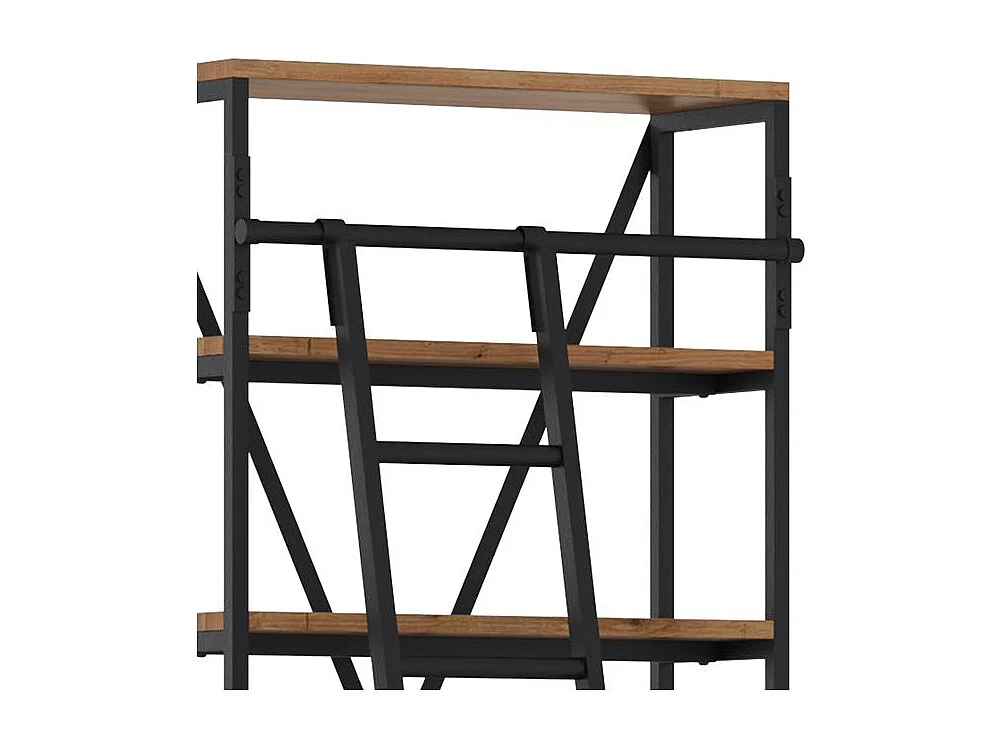 Pequeña librería de 86 cm en madera y metal - Kasi