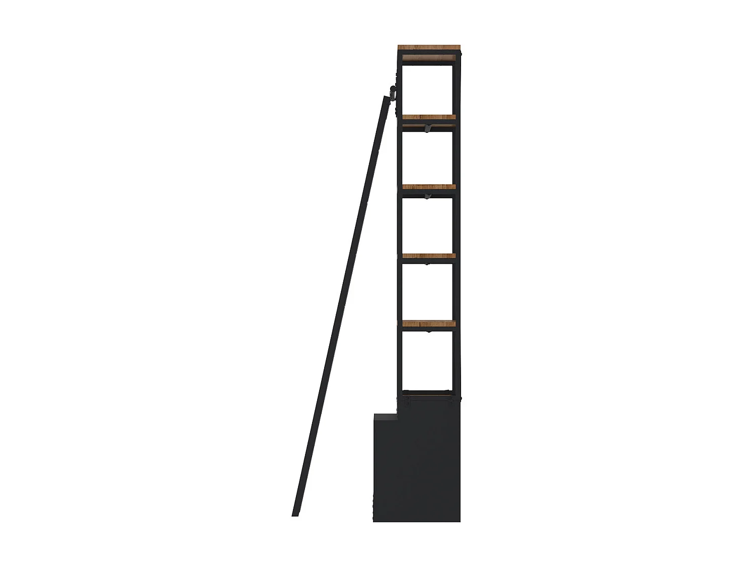 Pequeña librería de 86 cm en madera y metal - Kasi