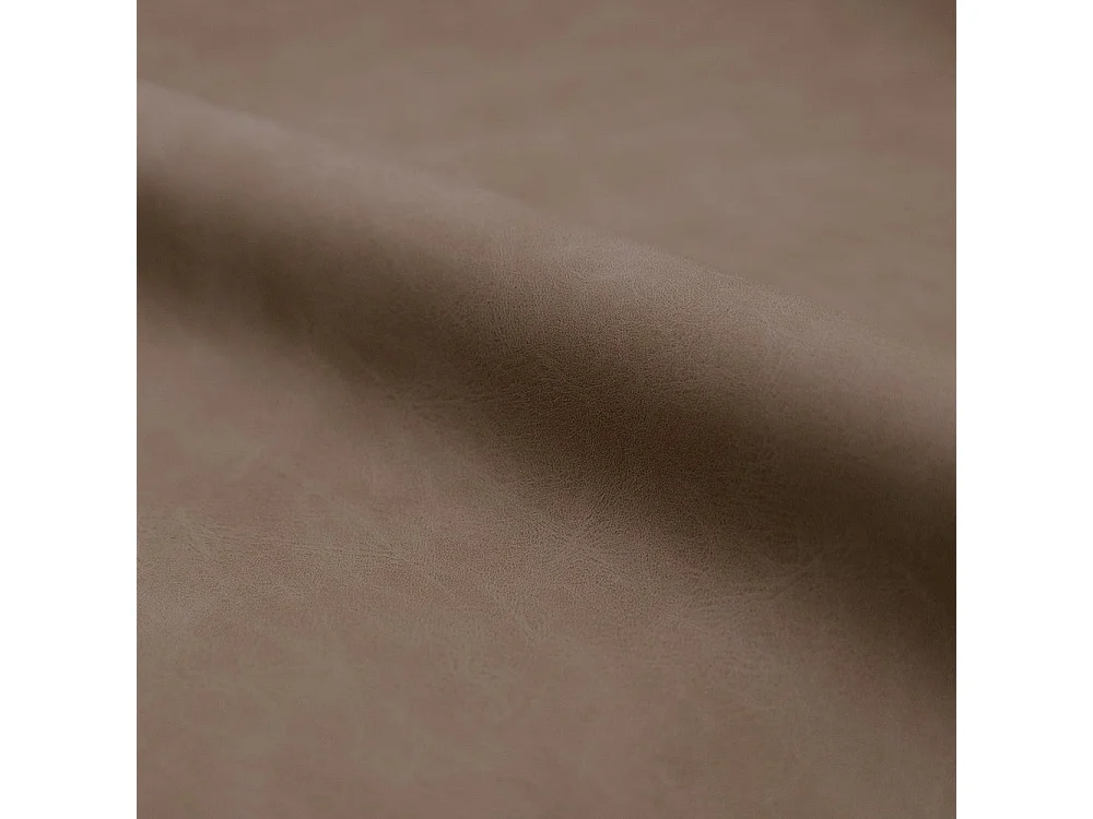 Lot de 2 chaises en cuir synthétique taupe et métal noir - Killi