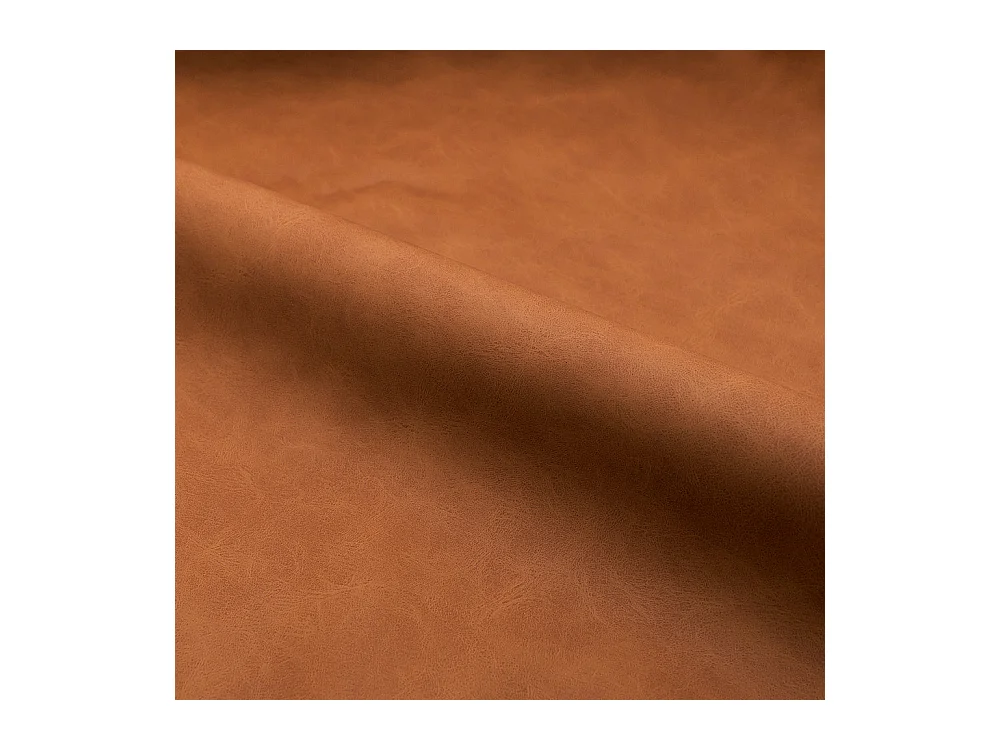 Set di 2 sedie in pelle sintetica cammello e metallo nero - Killi