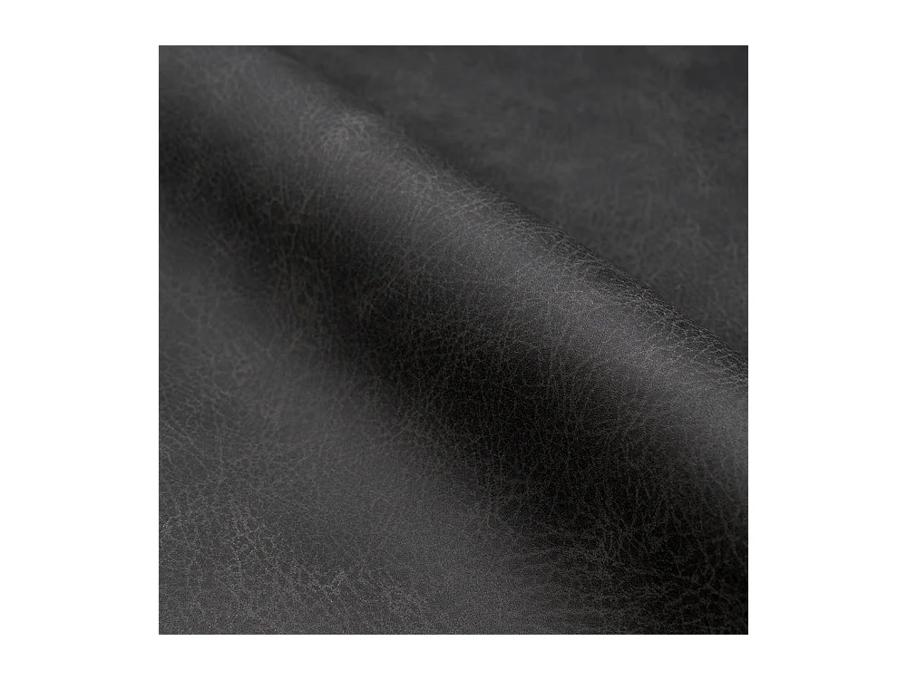 Lot de 2 chaises en cuir synthétique gris/noir - Henrik