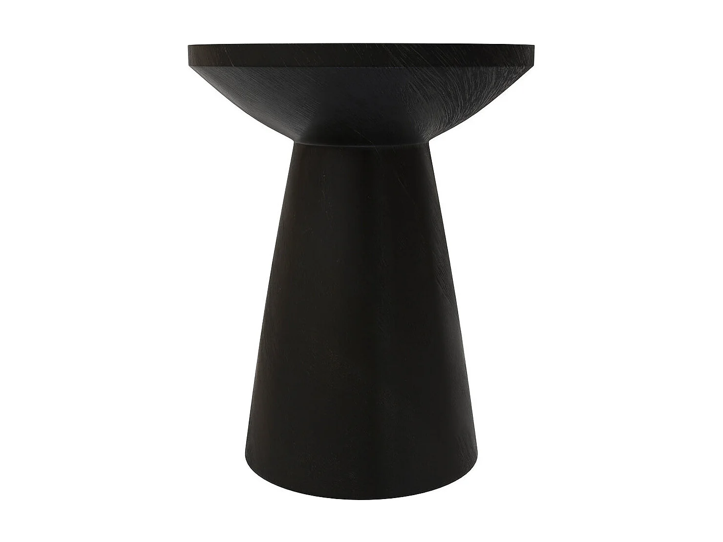 Mesa auxiliar en madera de suar negra D40cm - Lowa